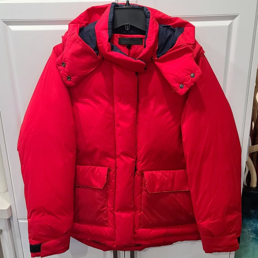 Rag & Bone Down Filled Hooded Puffer Jacket
